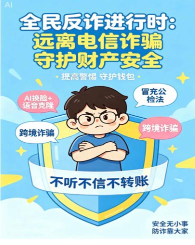 全民反诈进行时：远离电信诈骗 守护财产安全